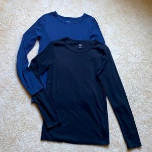 (2) Long-sleeve GAP Shirts